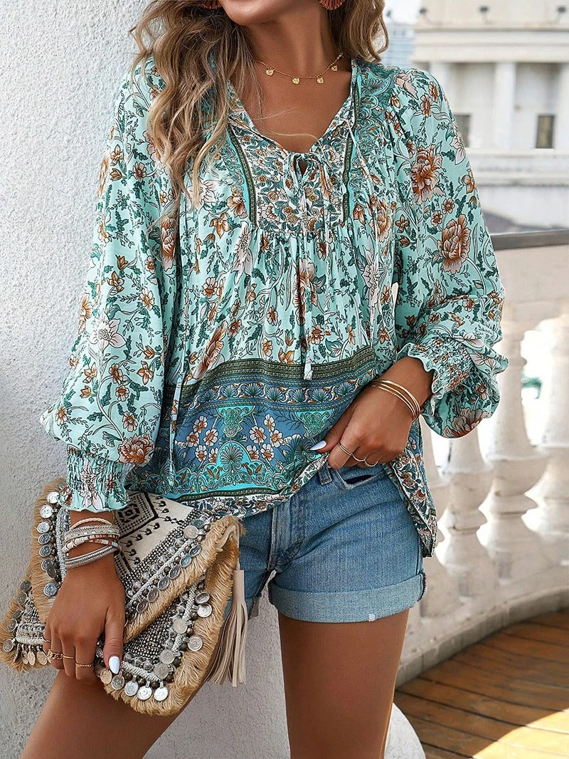 Helena™ - Blusa con Estampado de Flores para Verano