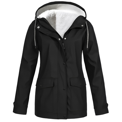 Ella™ - Abrigo impermeable for women forraso con forro de felpa