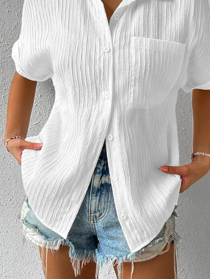 Brielle™ - Blusa Texturizada de corte holgado