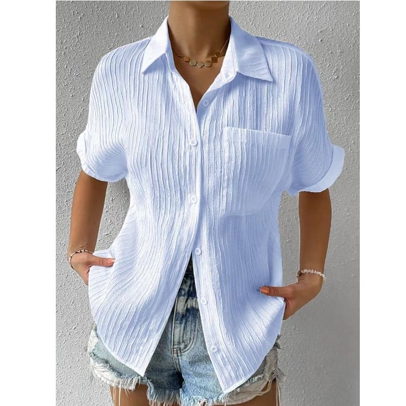 Brielle™ - Blusa Texturizada de corte holgado
