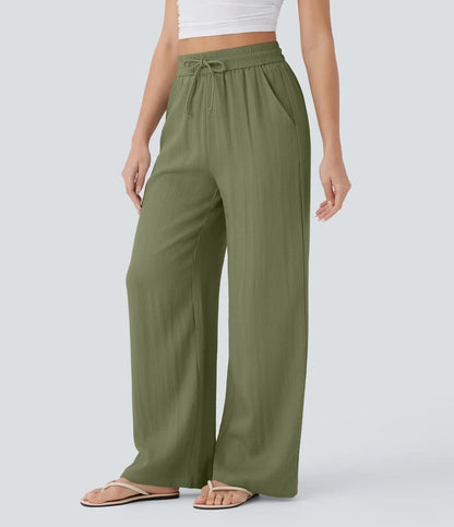 Pantalones de lino elegantes Zafeiria