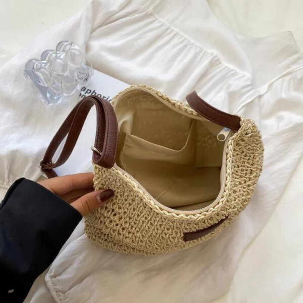 Kayla - Bolso bandolera de paja