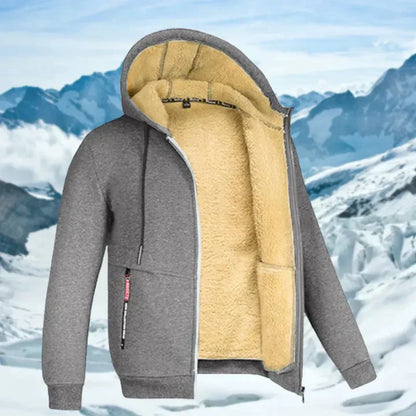 Arie - Chaqueta de Invierno para Hombre con Capucha y Forro de Felpa