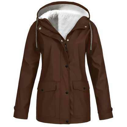Ella™ - Abrigo impermeable for women forraso con forro de felpa