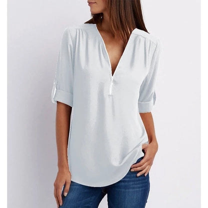 Lizzy - Blusa elegante con cierre