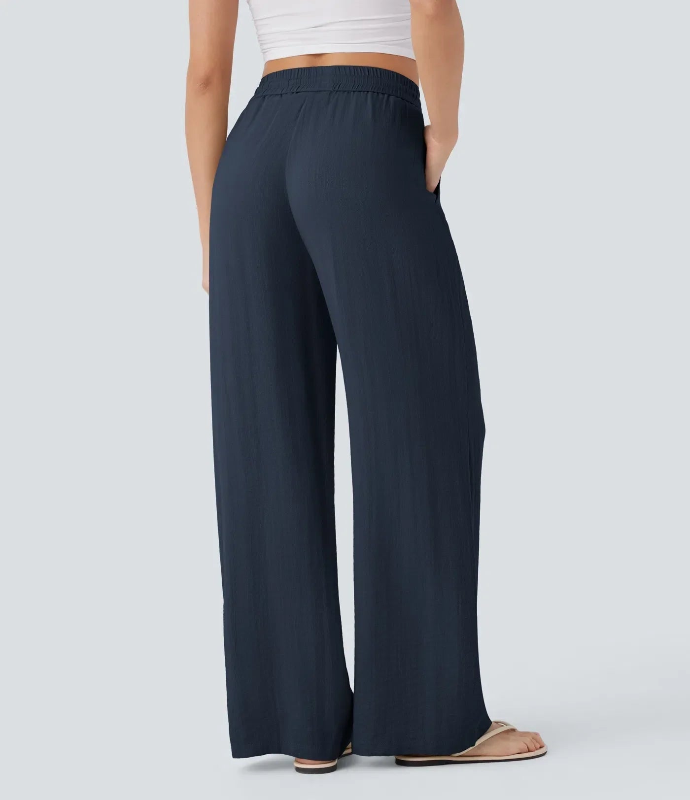 Pantalones de lino elegantes Zafeiria