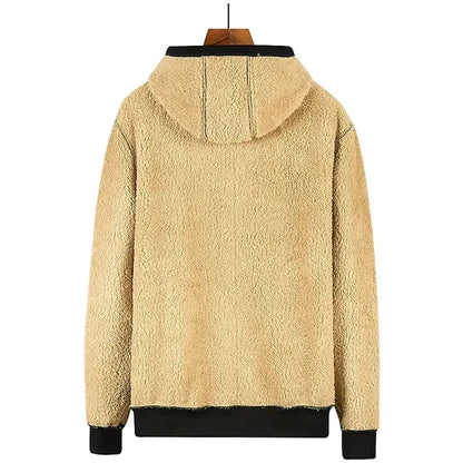 Arie - Chaqueta de Invierno para Hombre con Capucha y Forro de Felpa