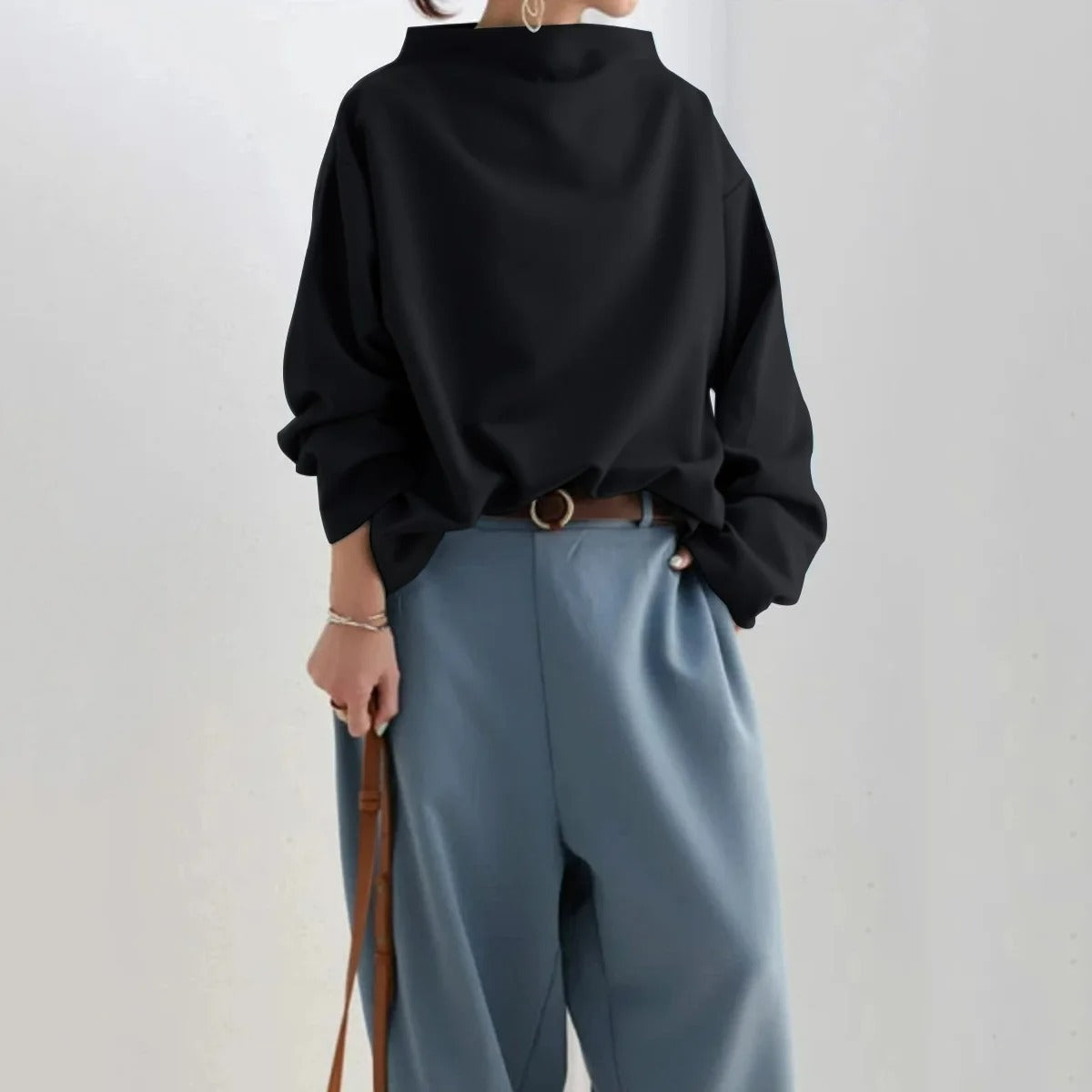 Aurora - Sudadera de corte suelto y estilo chic