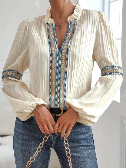 Valerie™ - Blusa de Cuello en V Impresionante