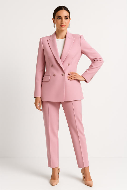 Esquina de la mujer elegante con un corte a medida