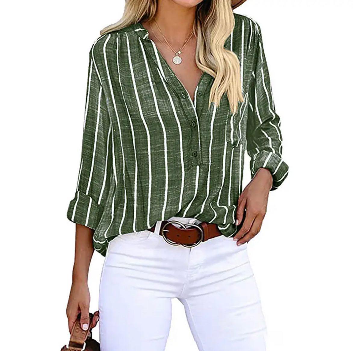 Giana™ - Blusa Casual de Rayas