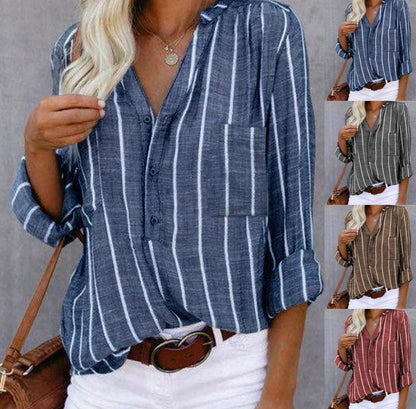 Giana™ - Blusa Casual de Rayas