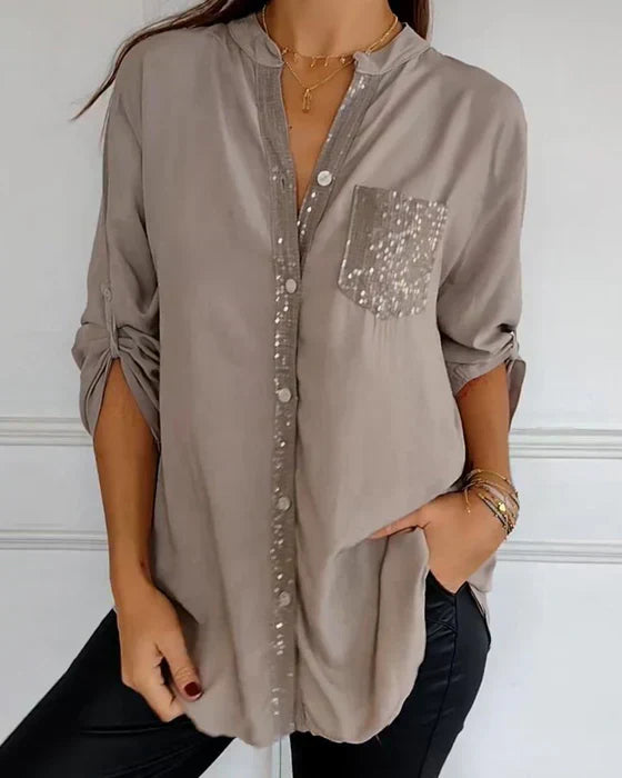 Elaine™ - Blusa de glamour elegante