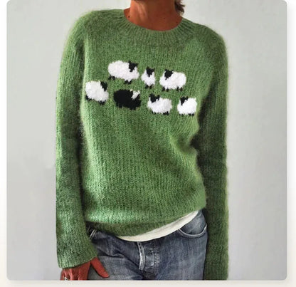 Lexi - Suéter de Otoño con Estampado Nórdico Retro