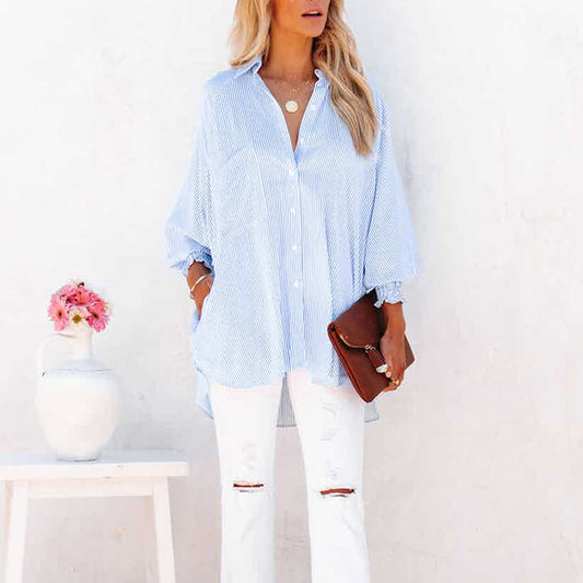 Evelyna™ - Camisa suelta de rayas