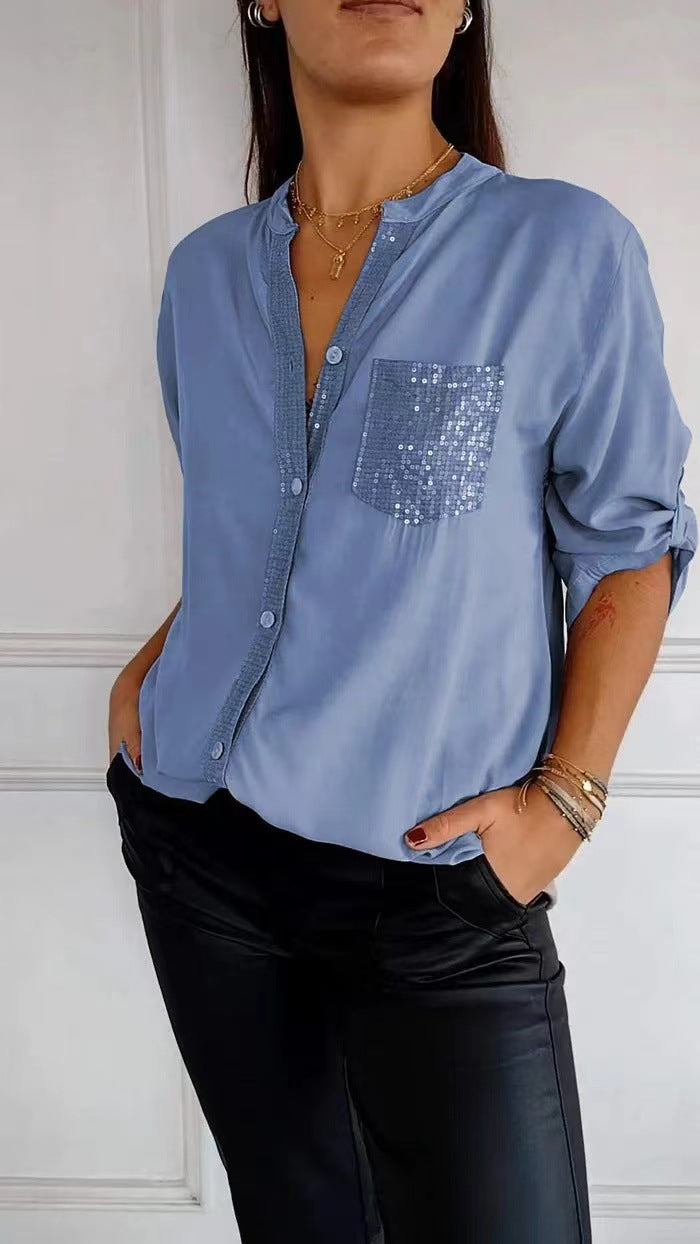 Elaine™ - Blusa de glamour elegante