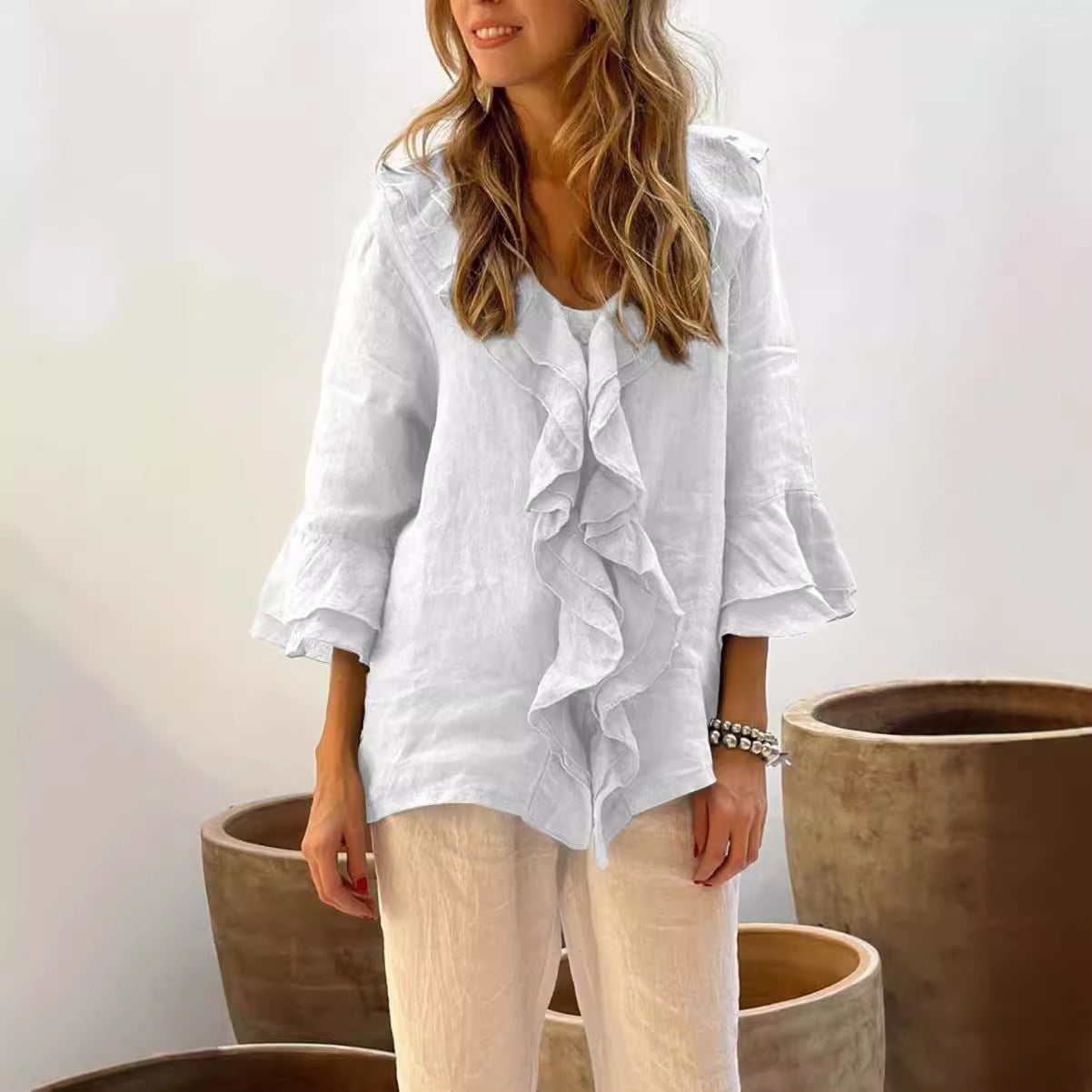 Cherry™ - Blusa Estilizada con Volantes