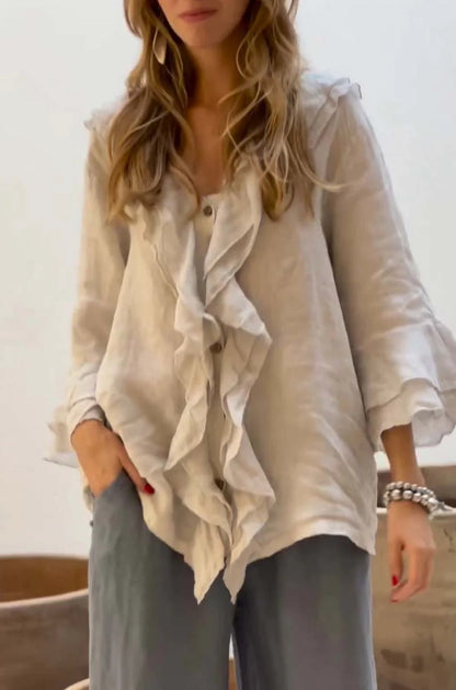 Cherry™ - Blusa Estilizada con Volantes