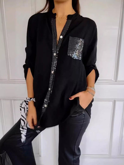 Elaine™ - Blusa de glamour elegante
