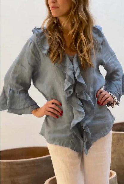Cherry™ - Blusa Estilizada con Volantes