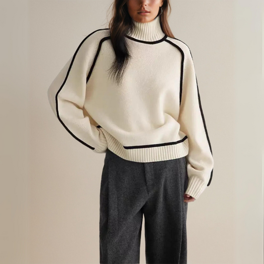 Jana - Suéter de Cuello Alto Sofisticado para Invierno