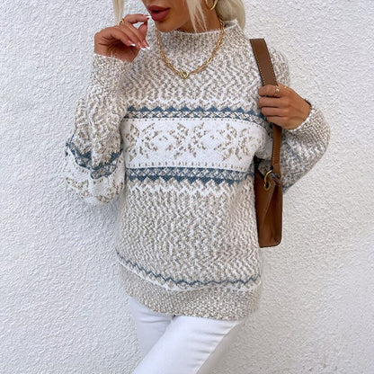 Sienna - Suéter de Punto con Copo de Nieve Acogedor para Mujer