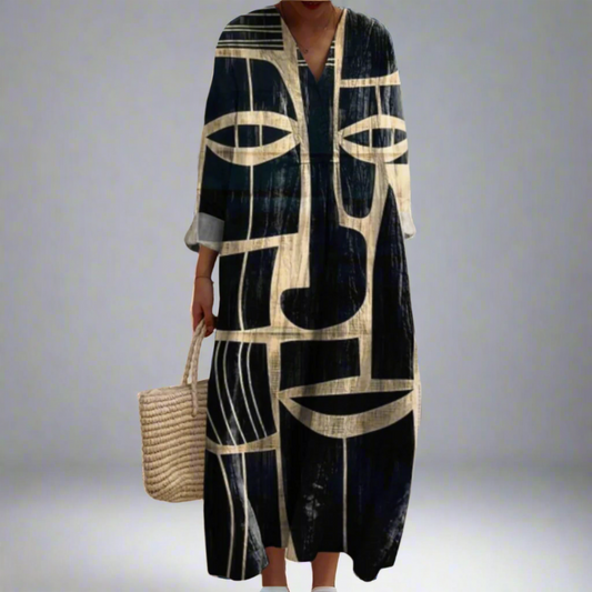 Lorna | Vestido Largo Artístico Inspirado en Tribal