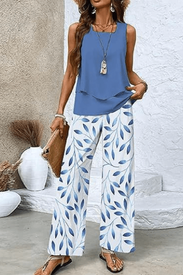 Blue Tides – Conjunto Elegante