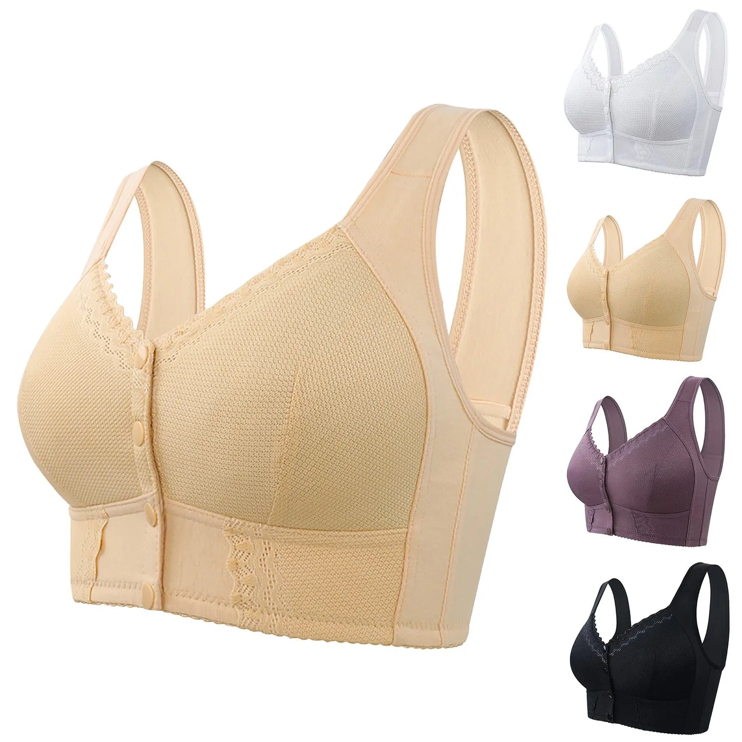 MÉLANIE | Sujetador transpirable con cierre frontal 2+1 GRATIS