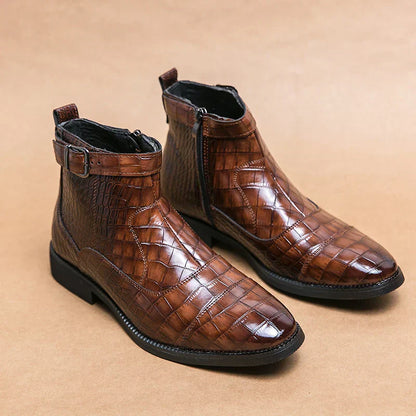 Baron | Botines de cuero con hebilla