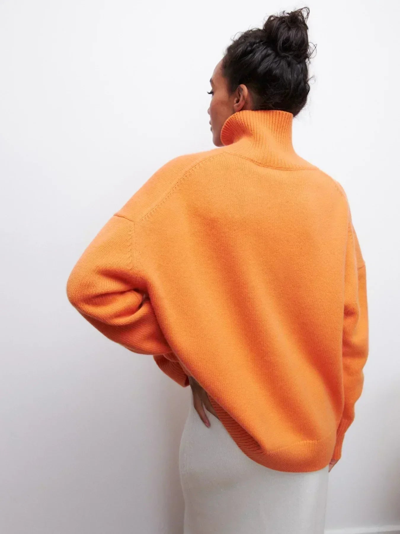 Eden - Suéter de punto con cuello alto oversized y elegante