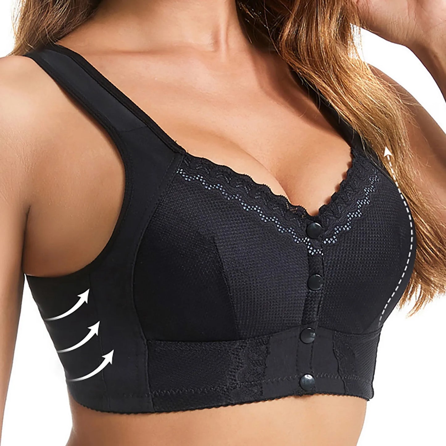 MÉLANIE | Sujetador transpirable con cierre frontal 2+1 GRATIS