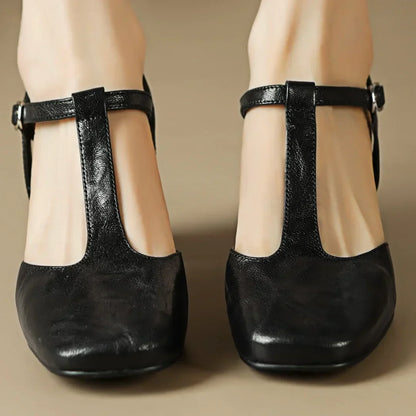 Mary Janes de cuero Beatrica