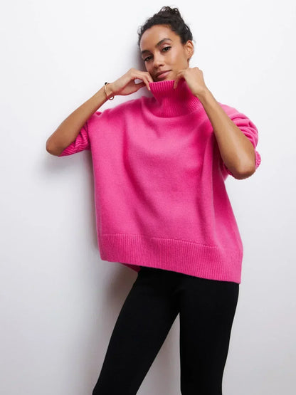 Eden - Suéter de punto con cuello alto oversized y elegante