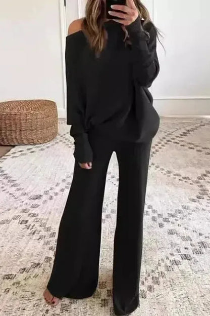 El conjunto de felpa y tejido Liora