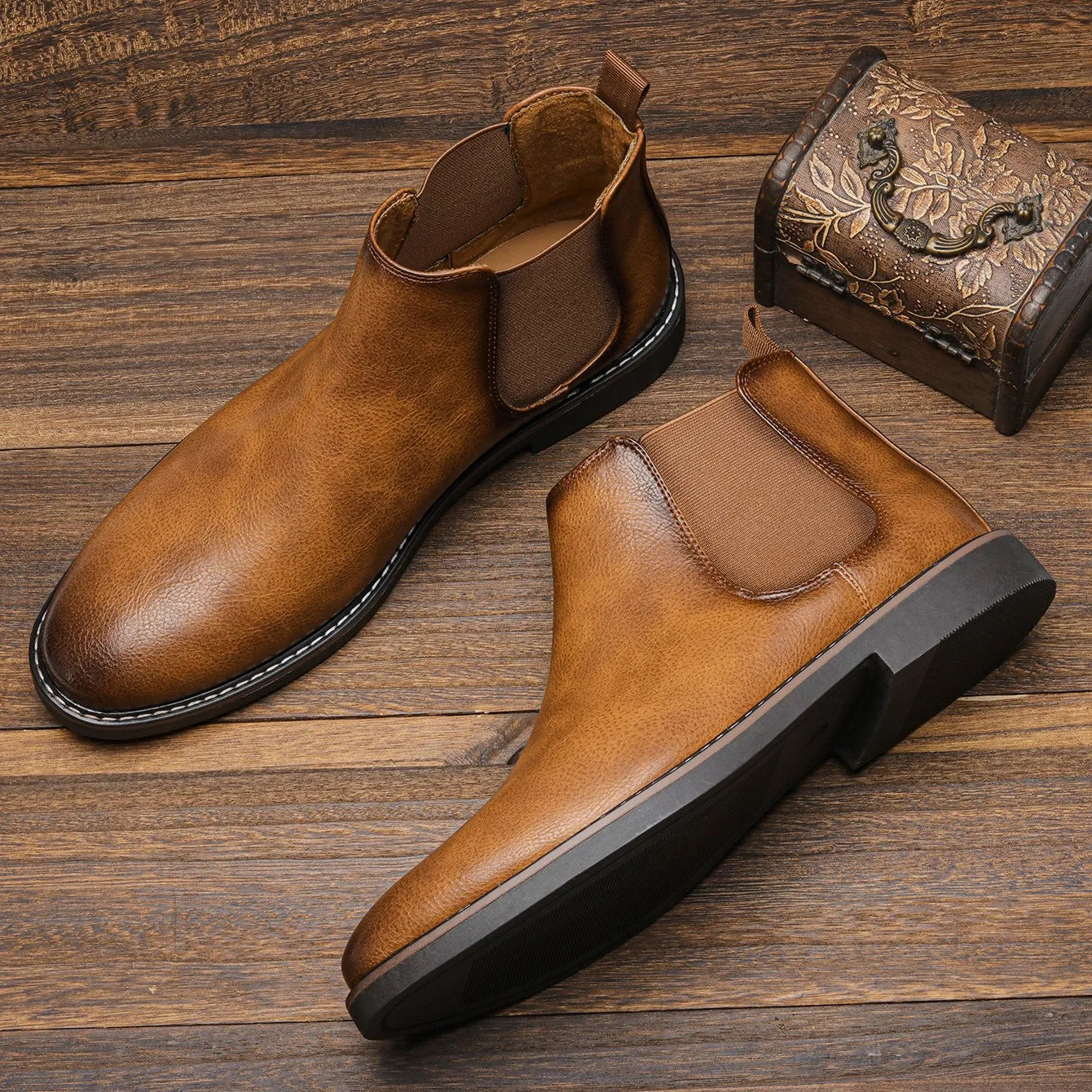 Sanford | Botines Chelsea de estilo clásico