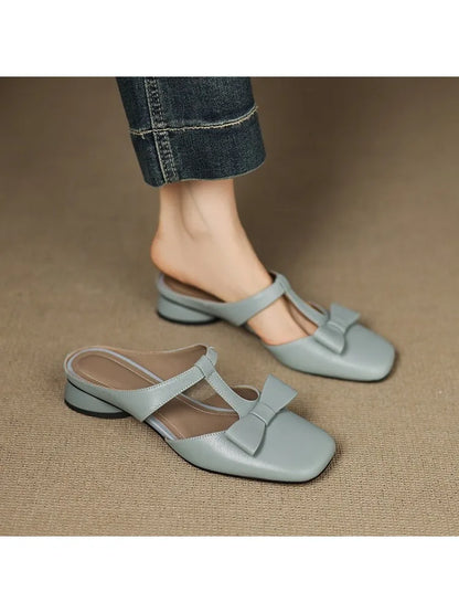 Chancletas de Punta Cuadrada