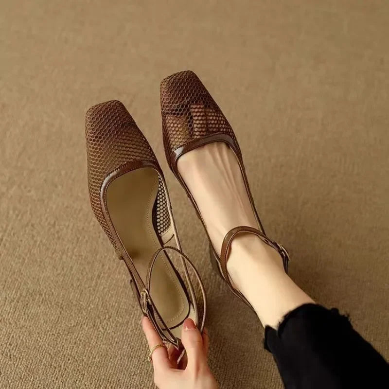 Sandalias de Tacón Bloque |Celesta