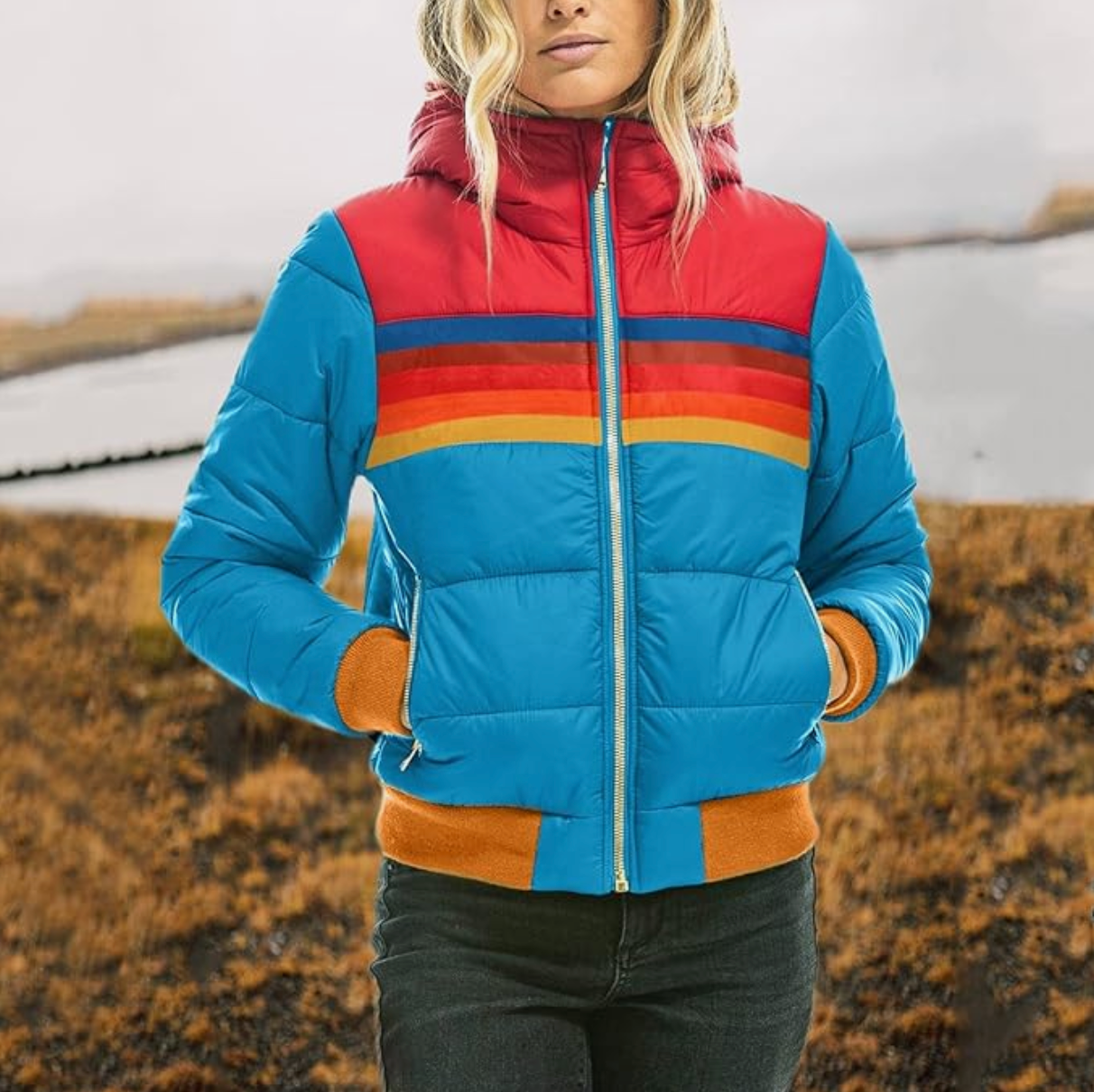 Evie™ - Parka retro de pelo para mujer