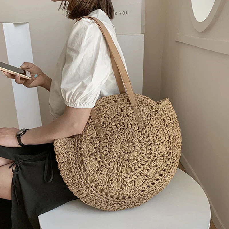 Hailey - Bolsa de playa tejida a mano