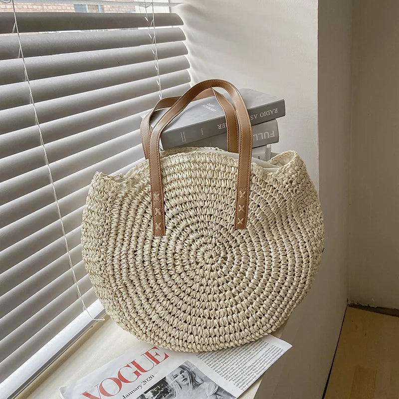 Hailey - Bolsa de playa tejida a mano