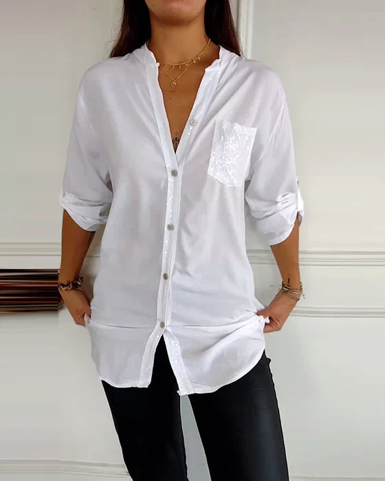 Elaine™ - Blusa de glamour elegante