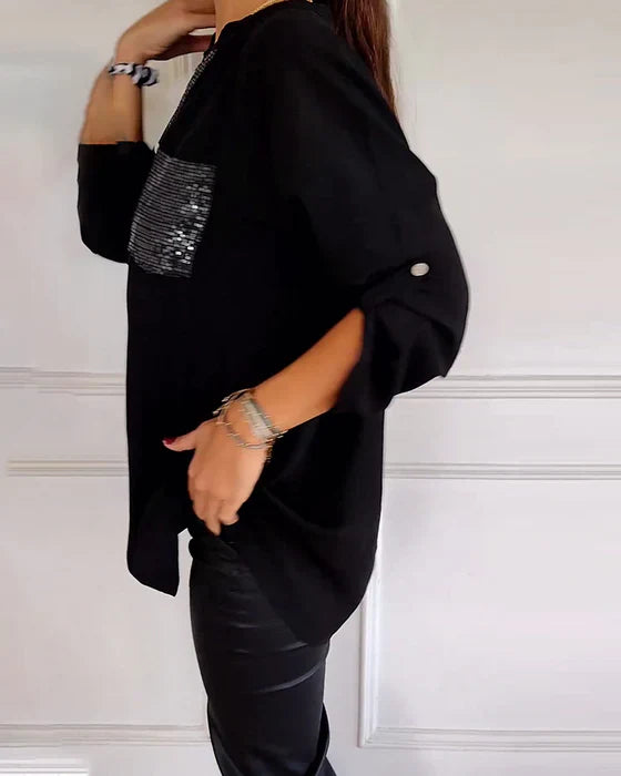 Elaine™ - Blusa de glamour elegante