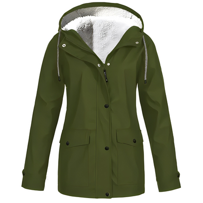 Ella™ - Abrigo impermeable for women forraso con forro de felpa