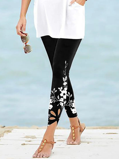 Lyrish™ - Leggings con Acento Floral