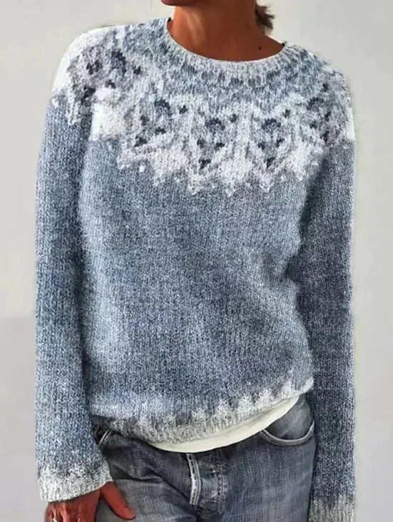 Lexi - Suéter de Otoño con Estampado Nórdico Retro