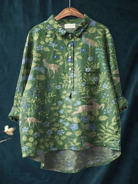 Camisa Olivia | Bosque Floral