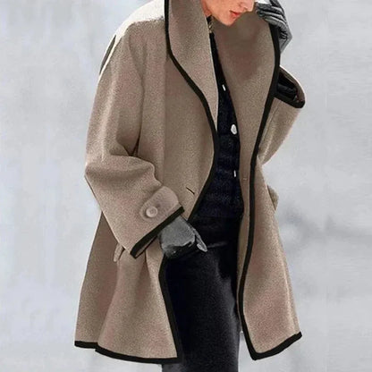 Alexa™ - Elegante abrigo de trufa