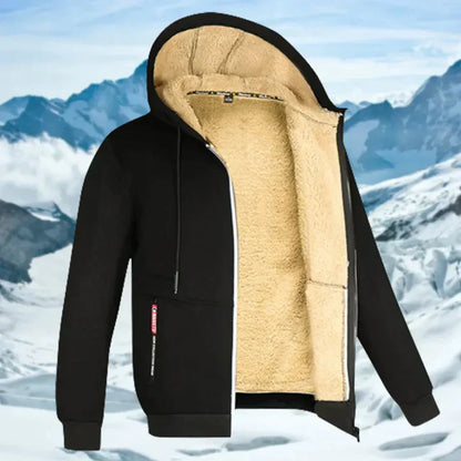Arie - Chaqueta de Invierno para Hombre con Capucha y Forro de Felpa