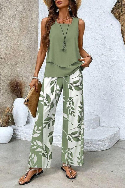 Conjunto Elegante Olive Coast